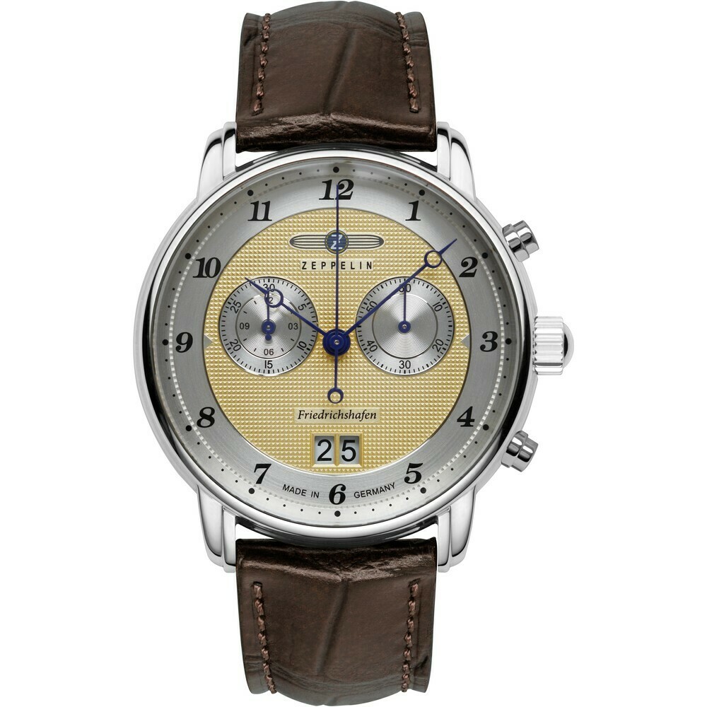 Montre chronographe Zeppelin quartz cadran champagne 8584-5
