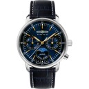Montre quartz Zeppelin phase de lune bleue femme 8635-3