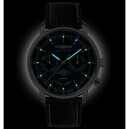 Montre quartz Zeppelin phase de lune bleue femme 8635-3 nuit