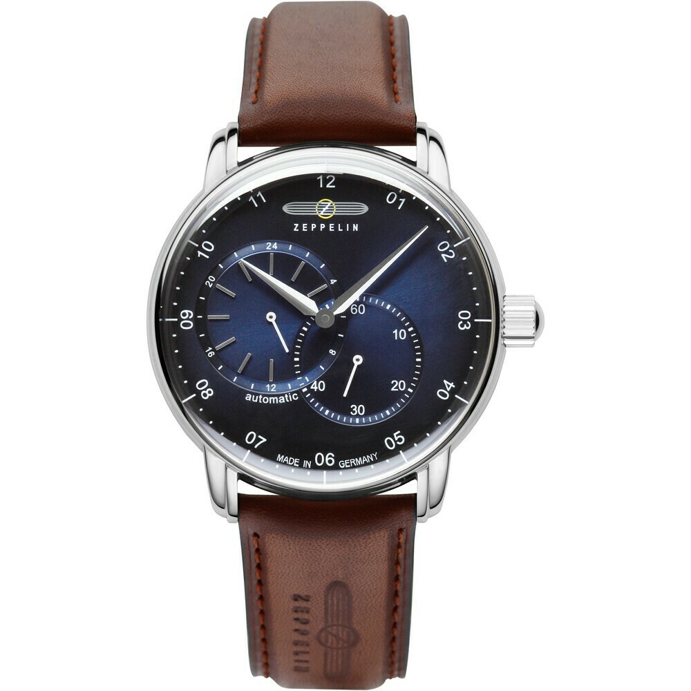 Montre automatique Zeppelin petite seconde bleue 8662-3