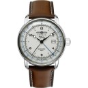 Montre automatique Zeppelin GMT centenaire blanche 8666-1