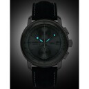 Montre chronographe Zeppelin t&eacute;l&eacute;m&egrave;tre bleu marine 8670-4 nuit