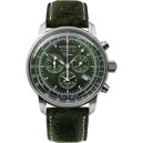Montre chronographe Zeppelin alarme cadran vert homme 8680-4