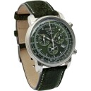 Montre chronographe Zeppelin alarme cadran vert homme 8680-4 perspective