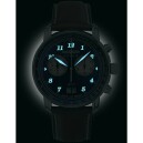 Montre chronographe Zeppelin cadran bleu dor&eacute; LZ127 8684-3 nuit