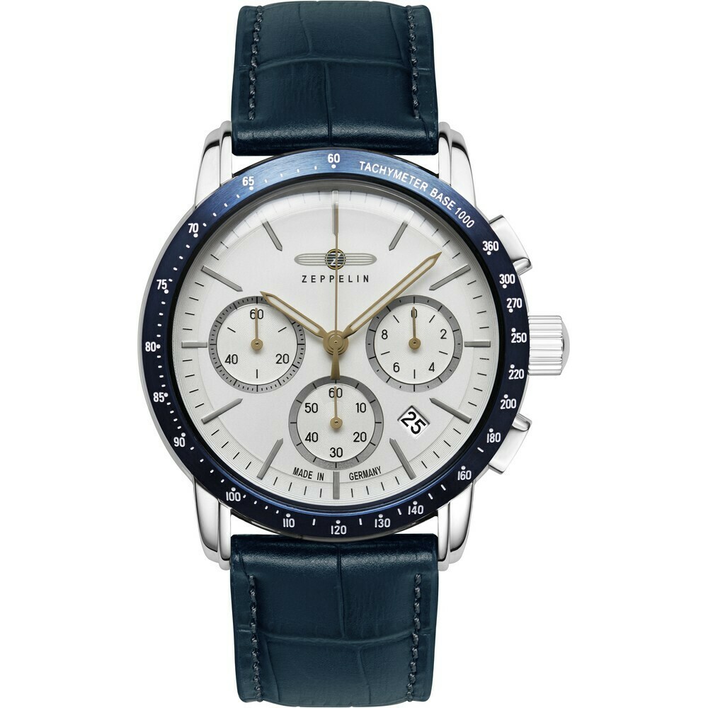 Montre chronographe Zeppelin cadran blanc New York 8878-1