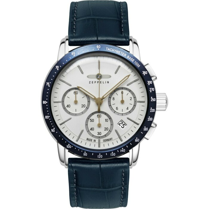 Montre chronographe Zeppelin cadran blanc New York 8878-1