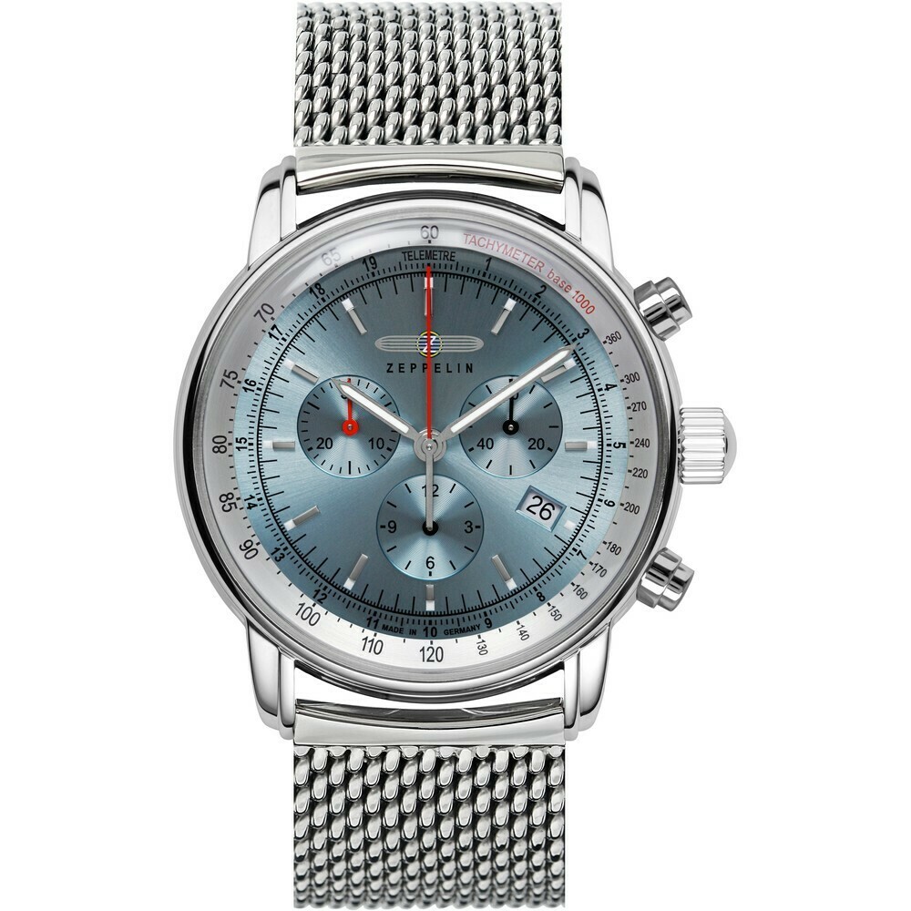 Montre chronographe Zeppelin bracelet maille acier 8886M-3