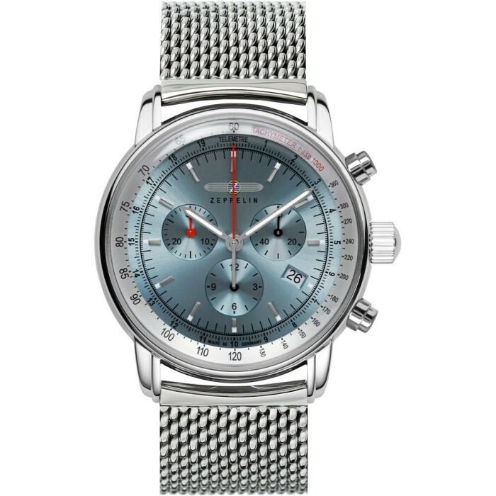 Montre chronographe Zeppelin bracelet maille acier 8886M-3