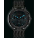 Montre chronographe Zeppelin bracelet maille acier 8886M-3 nuit