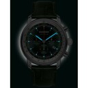 Montre chronographe Zeppelin cadran vert marine homme 8888-4 nuit